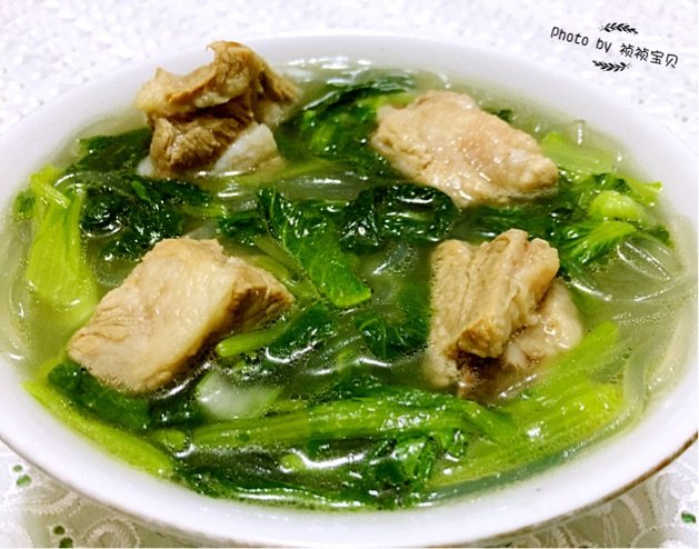小白菜粉条排骨汤步骤13