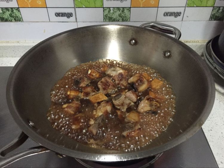 糖醋豆干排骨步骤4