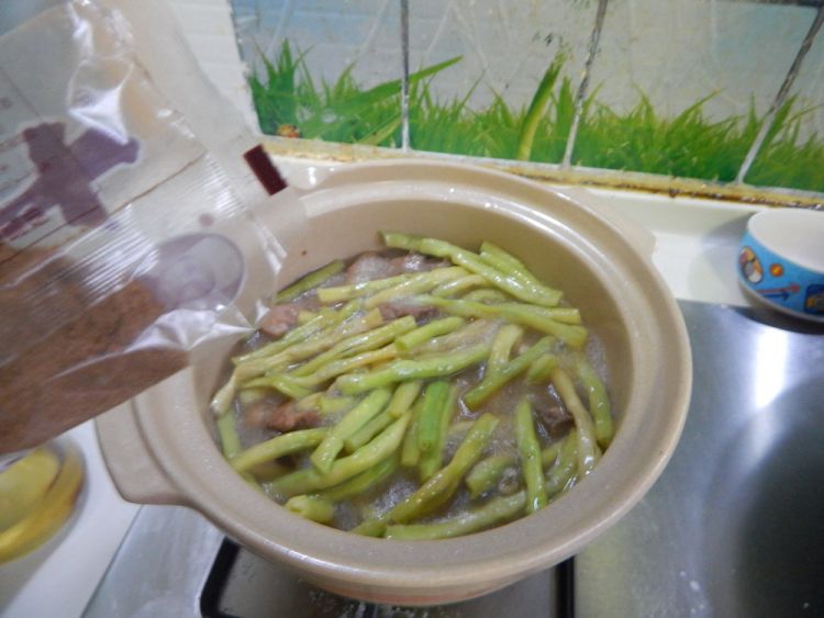 砂锅豆角排骨步骤16