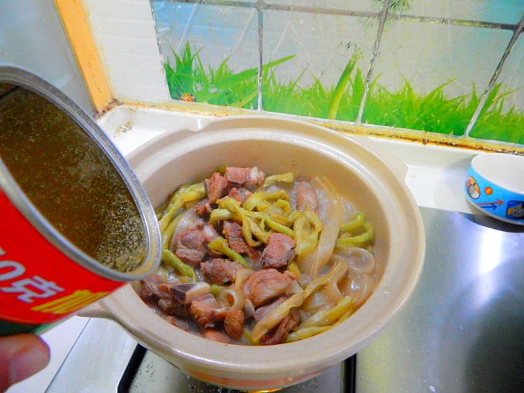 砂锅豆角排骨步骤19
