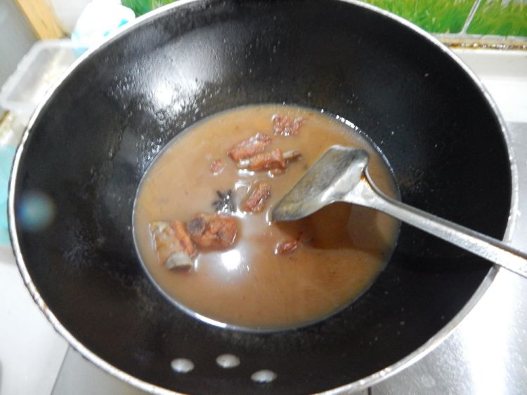 茭白烧排骨步骤12