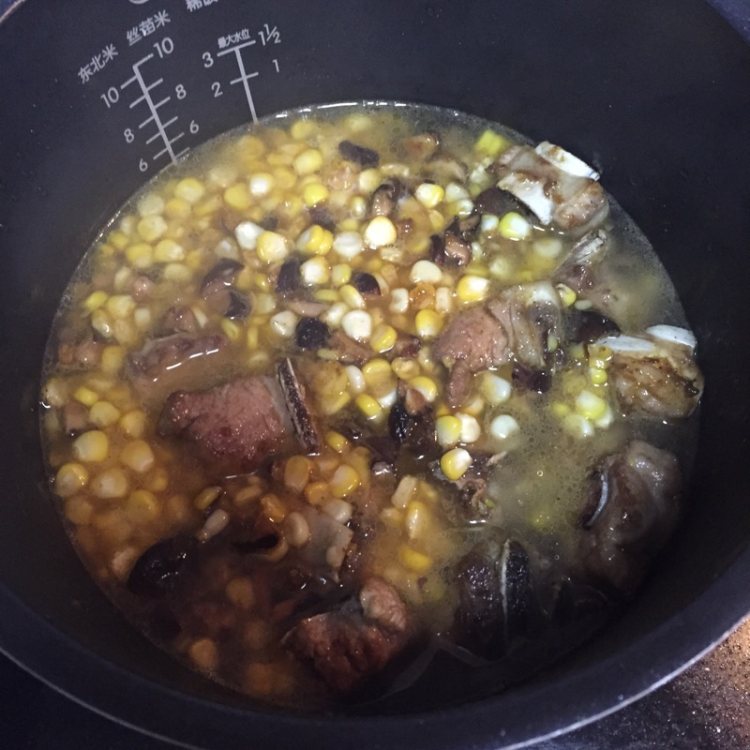 玉米粒排骨饭#新鲜从步骤9