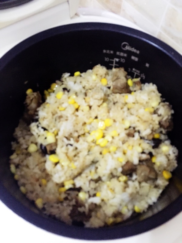 玉米粒排骨饭#新鲜从步骤11