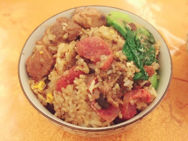 腊味排骨煲仔饭步骤8