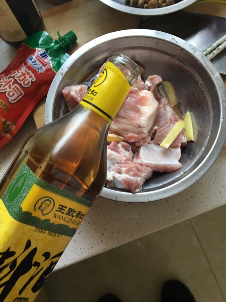 茄汁烧排骨步骤2
