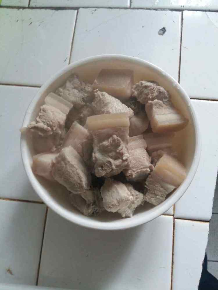 山药豆腐果烧排骨肉步骤5