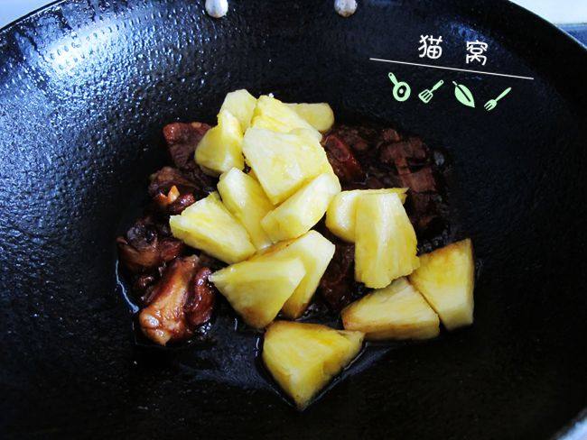 可乐菠萝烧排骨步骤6