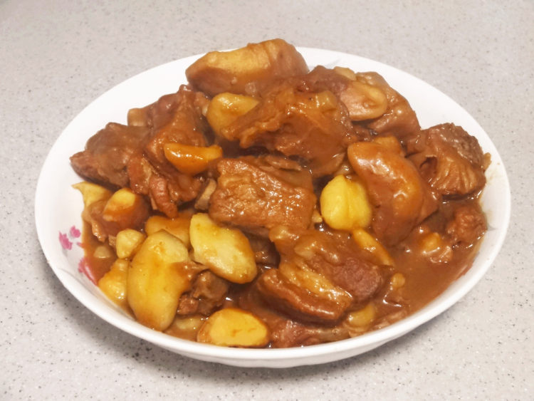 菱角炖排骨步骤19