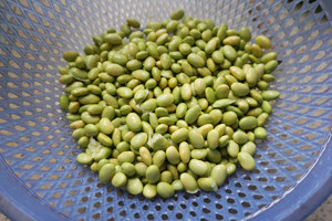 雪菜毛豆焖排骨步骤1