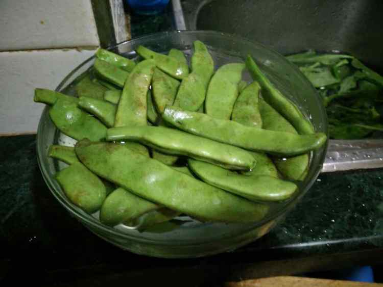 东北油豆角焖排骨步骤2