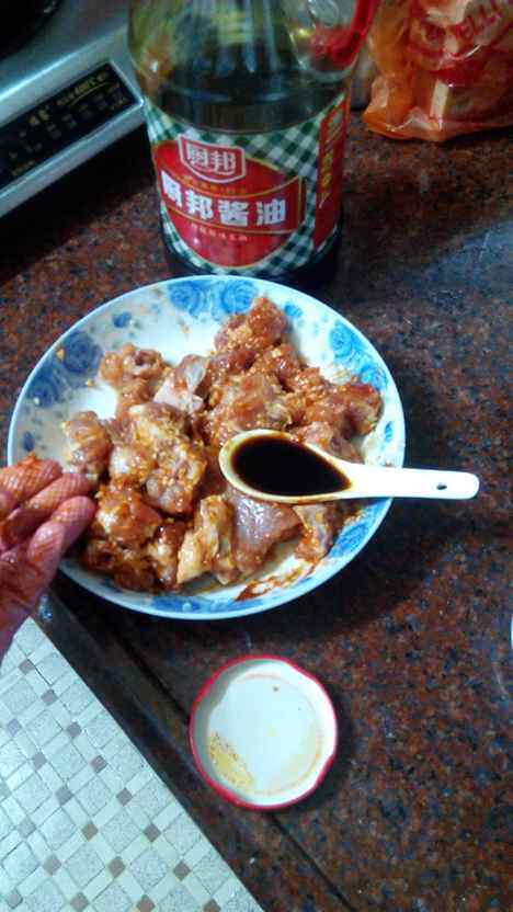 番薯粉蒸排骨步骤7