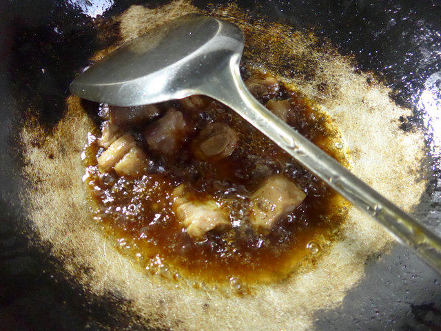 扁豆炒排骨步骤5