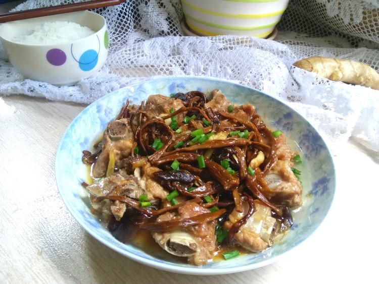 【手工美食】茶树菇蒸步骤8