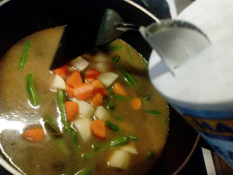豆角土豆烧排骨步骤7