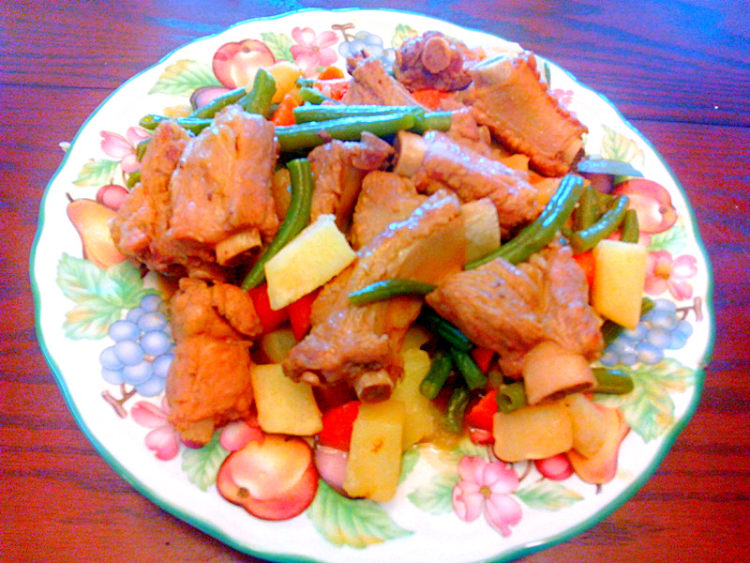 豆角土豆烧排骨步骤9