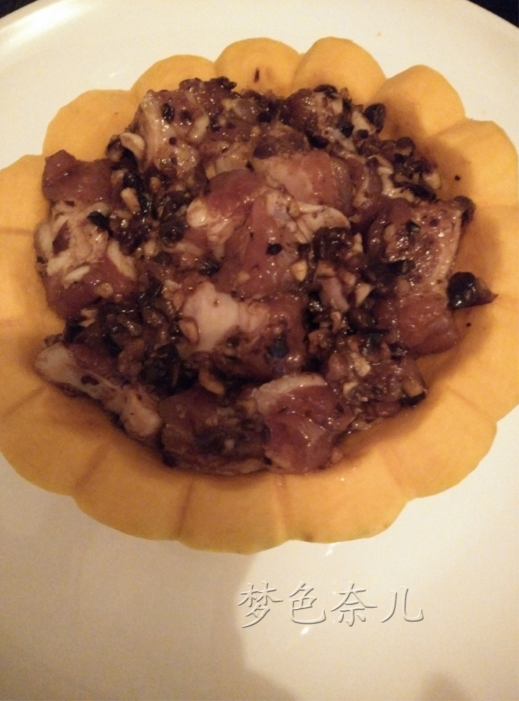 豆豉排骨蒸南瓜步骤5