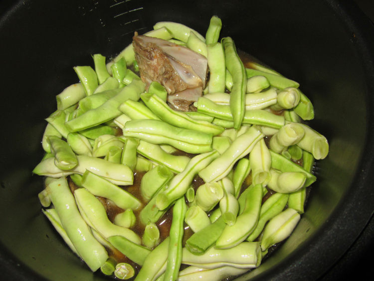 四季豆炖排骨步骤8