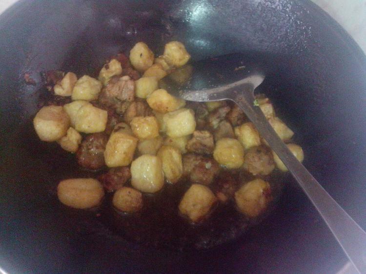 排骨烧豆腐泡步骤11
