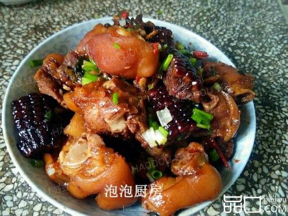 猪蹄红烧玉米