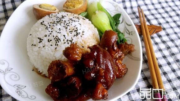 红烧猪蹄白米饭#不忘