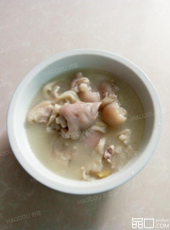 猪蹄平菇汤