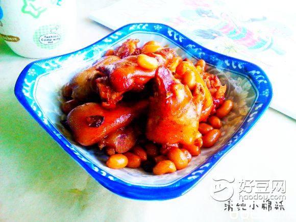 花椒五香猪蹄煮花生