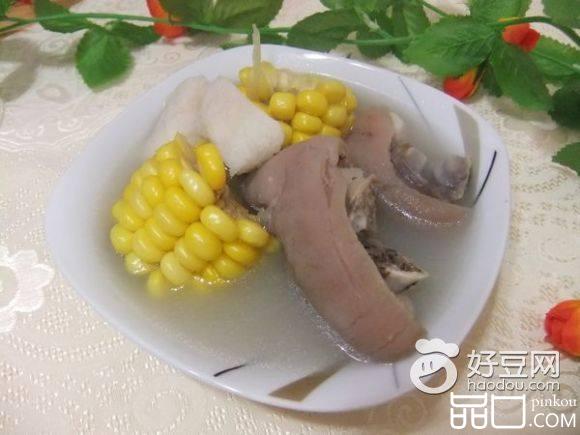 玉米淮山猪蹄汤