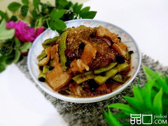 豆豉烧粉条豆角