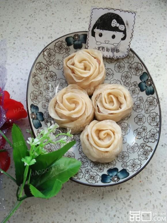 玫瑰花蒸饺