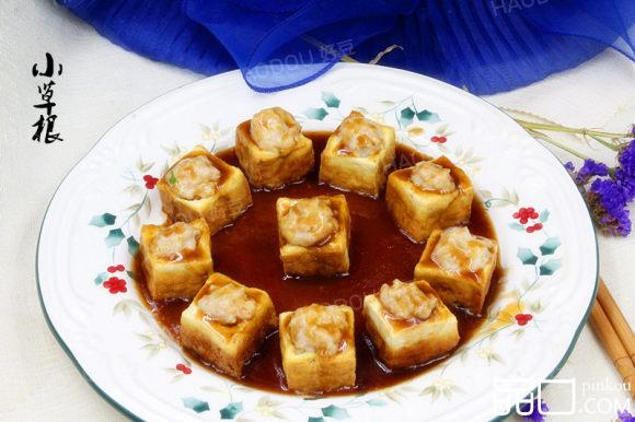 虾仁酿豆腐