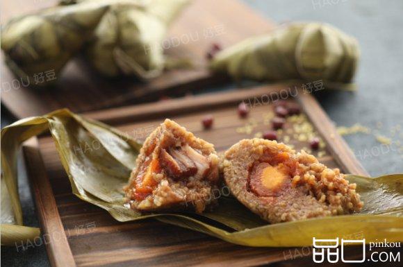 蛋黄肉粽（动图食谱）