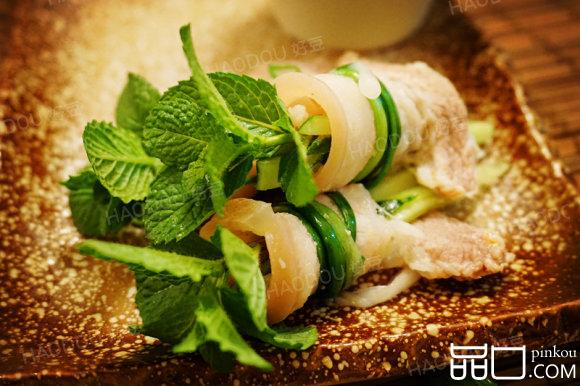 薄荷白肉卷