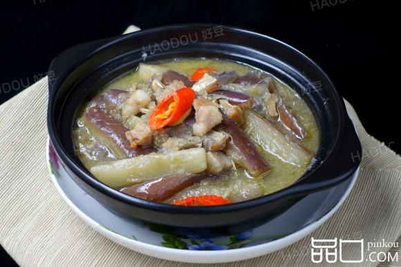 无油版咸鱼茄子煲
