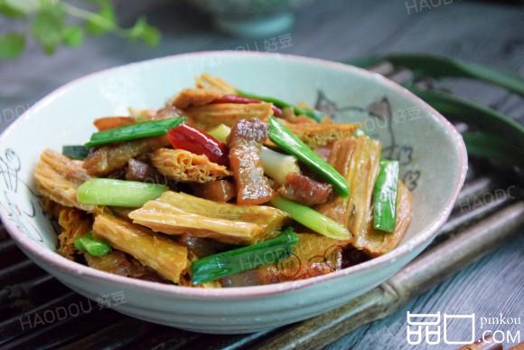 五花肉焖腐竹#本味家