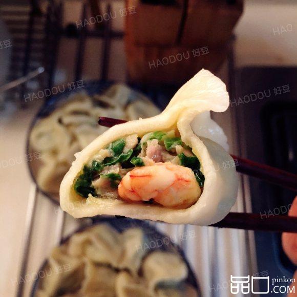 虾仁韭菜饺子