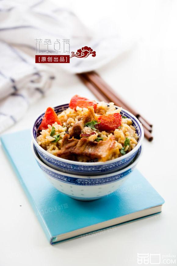 【五花肉芋头焖饭】一