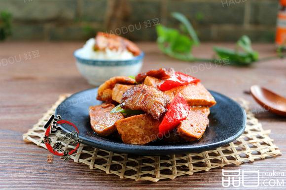 五花肉煎豆腐