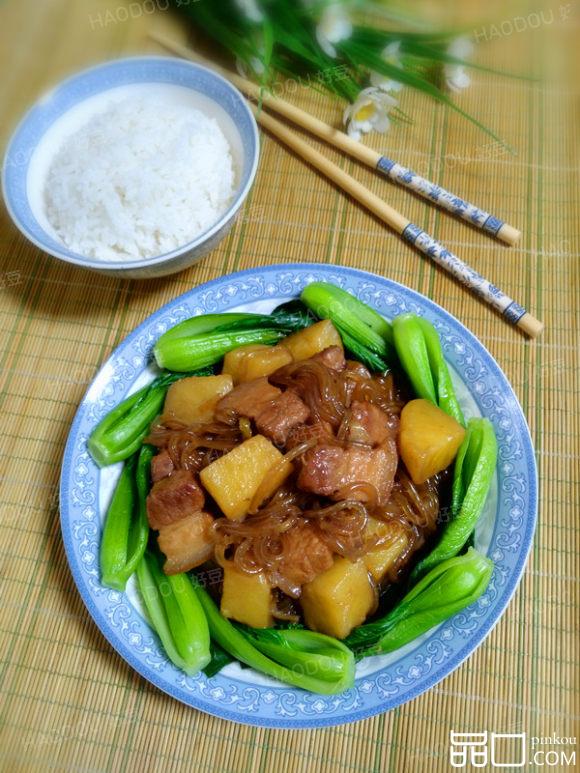 油菜红烧肉