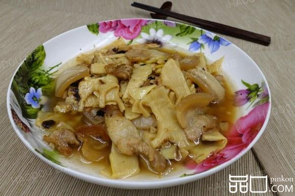 五花肉焖夏笋
