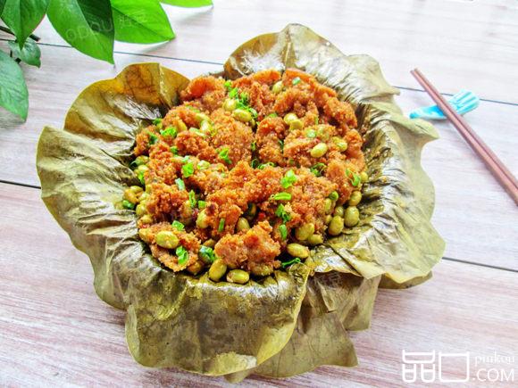 青豆荷叶粉蒸肉