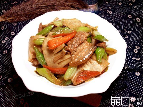 豆角春笋炒肉