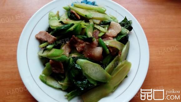 芥兰炒肉片＃多效护理