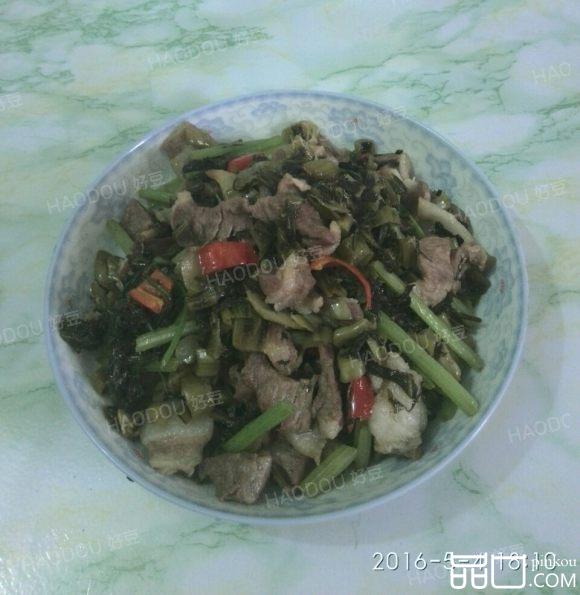 客家酸菜炒猪肉