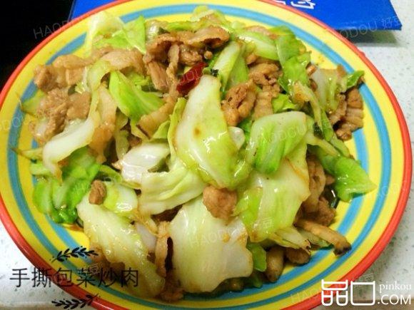 手撕包菜炒肉