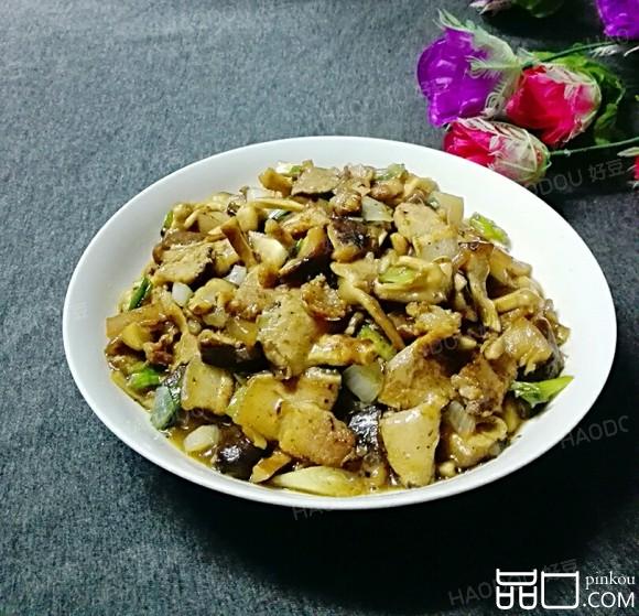 五花肉炒香菇