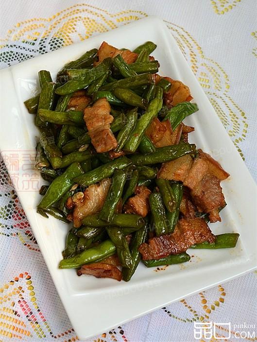 五花肉烧四季豆
