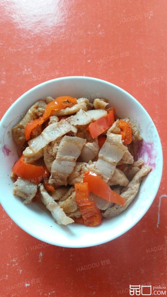 五花肉炒油豆腐
