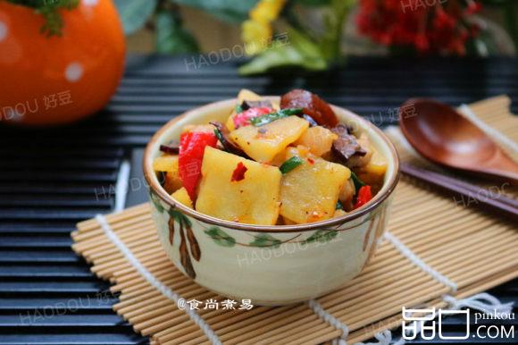 五花香干土豆片