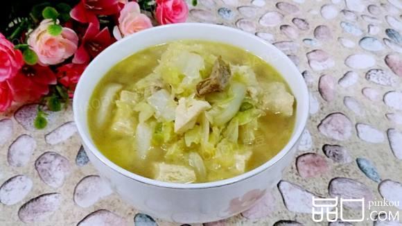 大白菜炖冻豆腐