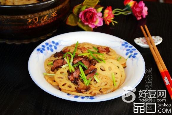 腊肉炒藕片